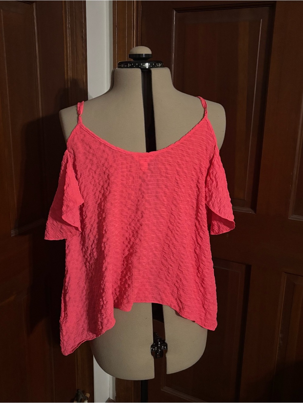 Lilly Pulitzer Hot Pink Cold-Shoulder Textured Cami - Picture 5 of 6